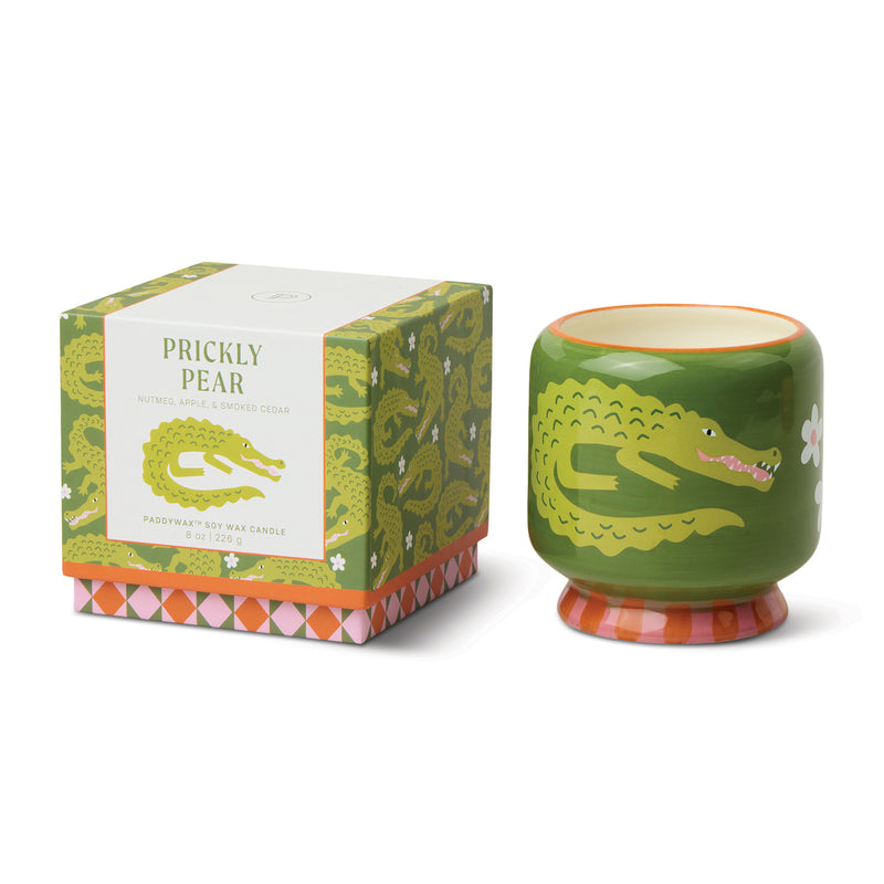 Vela en cuenco cerámico Paddywax - Prickly Pear 🐊