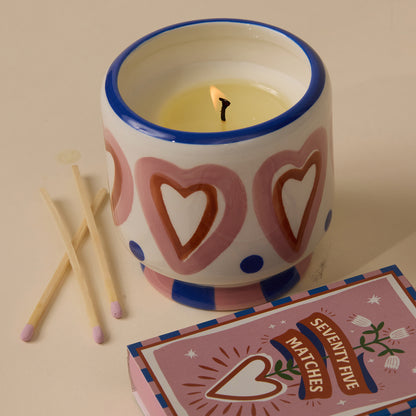 Vela en cuenco cerámico Paddywax - Vainilla y Palo de Rosa 💕