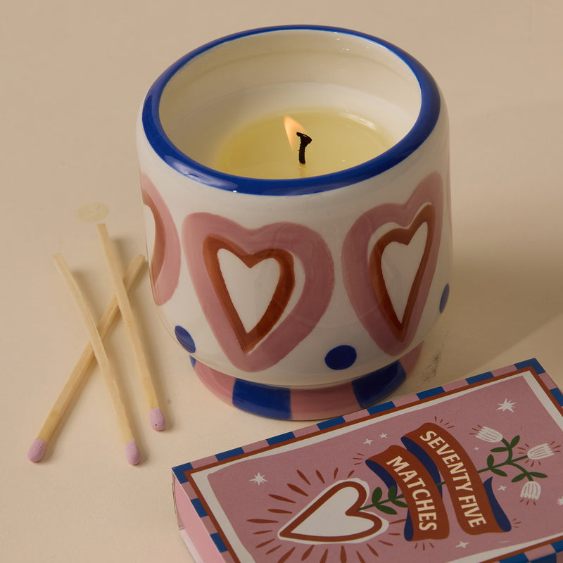 Vela en cuenco cerámico Paddywax - Vainilla y Palo de Rosa 💕