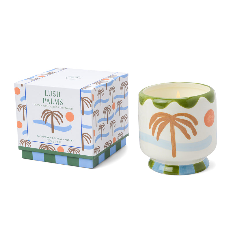 Vela en cuenco cerámico Paddywax - Lush Palm 🌴