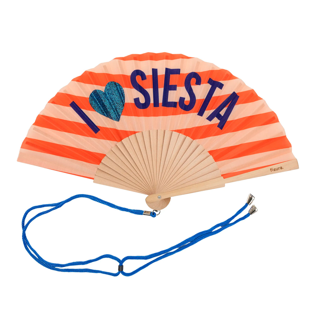 Abanico Fisura - "I Love Siesta Purpurina"