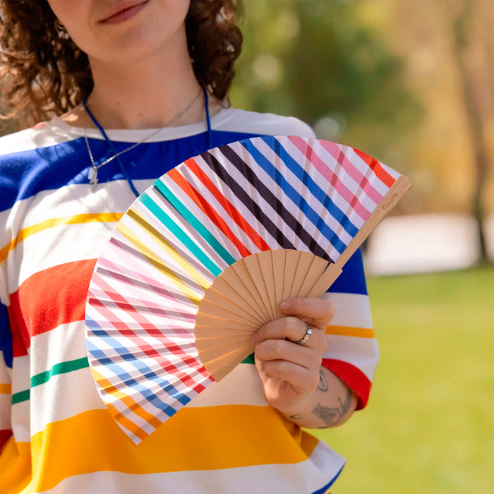 Abanico Mini Fisura - Rayas Multicolor