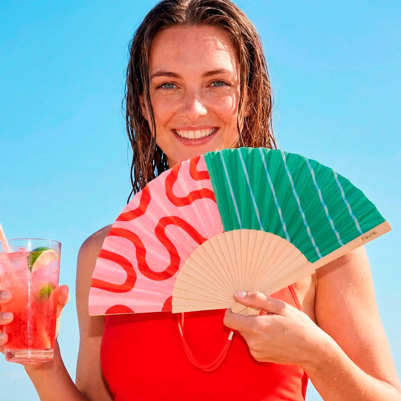 Abanico Fisura - "Ondas y rayas"