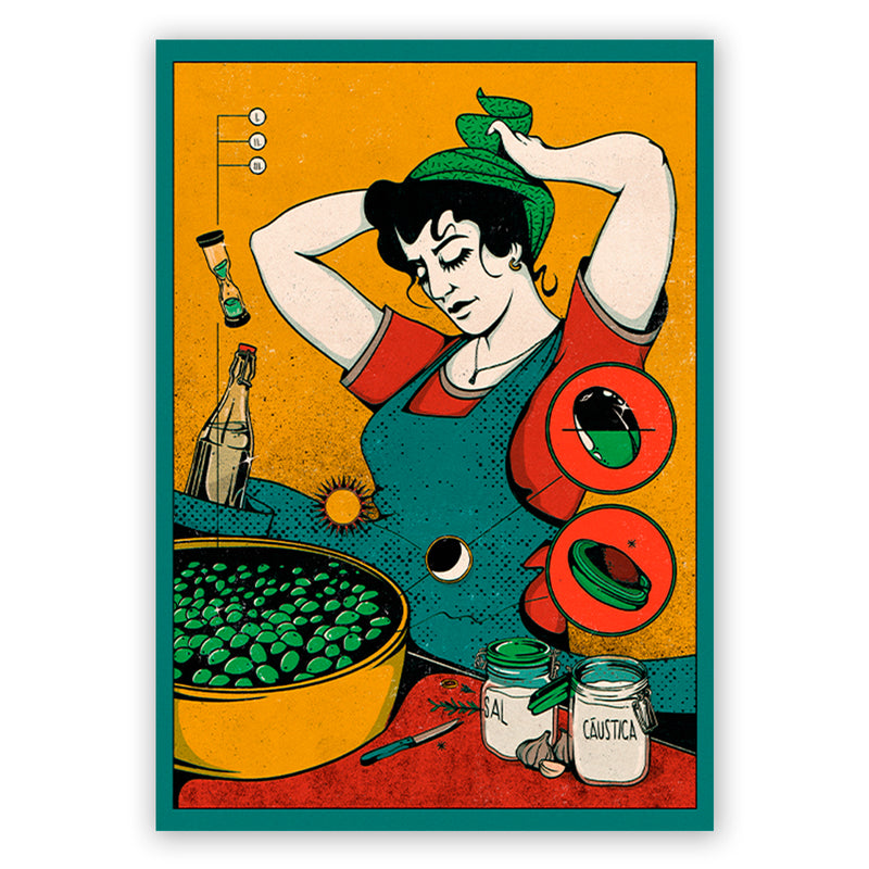 Print de Cámara Pasadas A4 - "Aceitunas Aliñás"