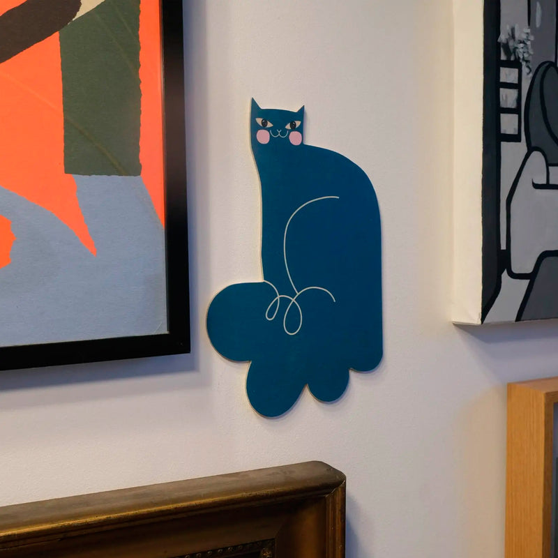 Decoración de pared - Gato azul