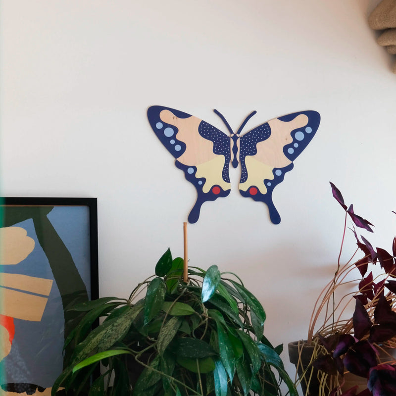 Decoración de pared - Mariposa cola de golondrina