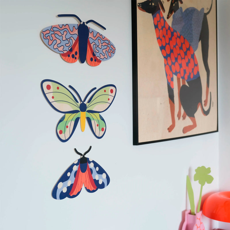Decoración de pared - Polilla avispa escarlata