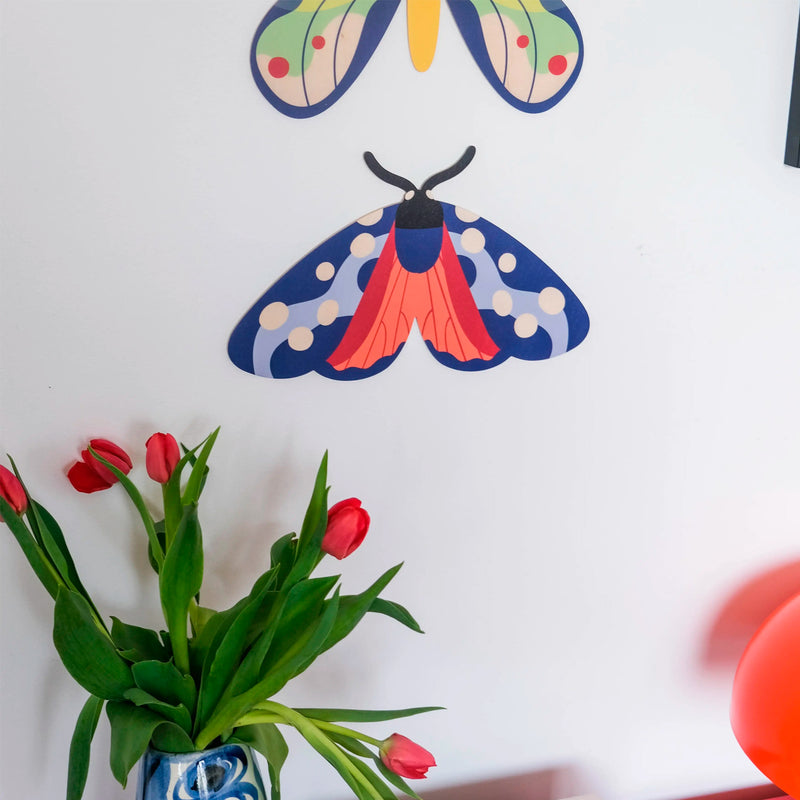 Decoración de pared - Polilla burnet