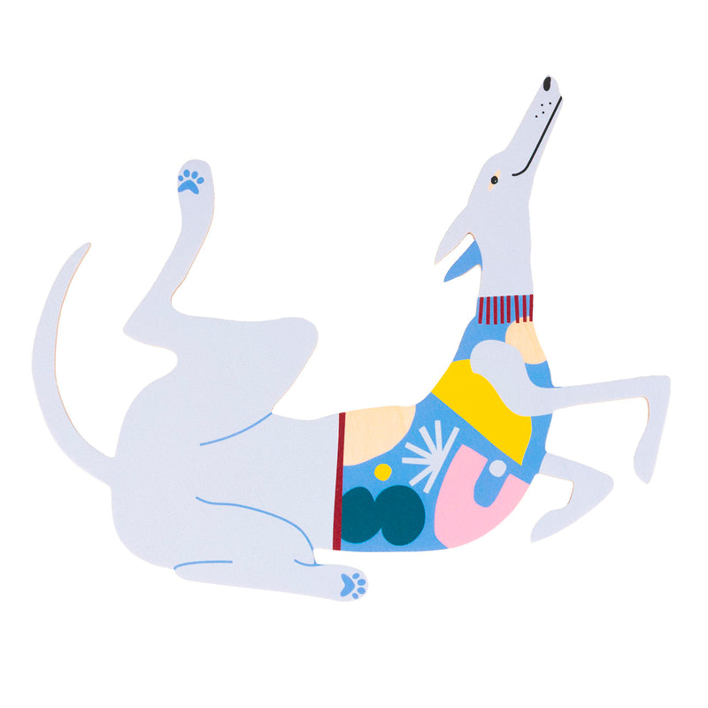 Decoración de pared - Perro gris