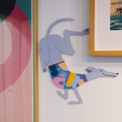 Decoración de pared - Perro gris