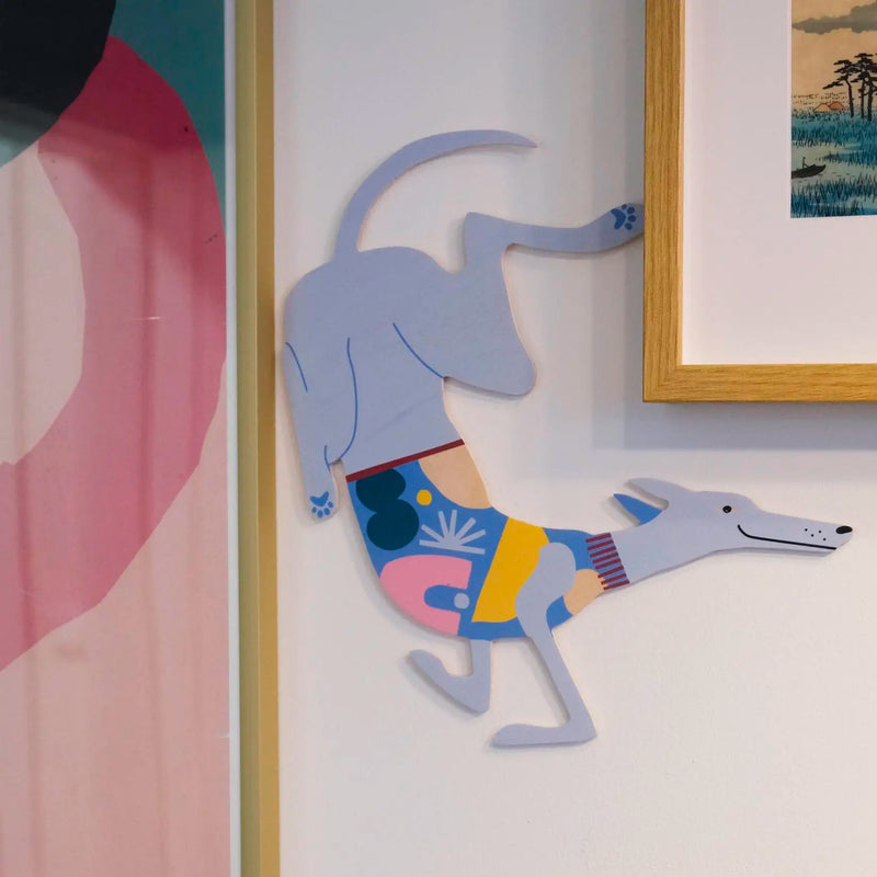 Decoración de pared - Perro gris