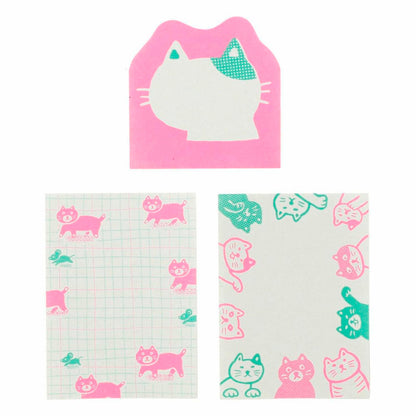 Notas - Aji Gami Memo Pad Pink 🐱