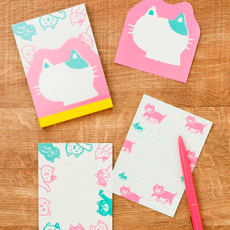 Notas - Aji Gami Memo Pad Pink 🐱