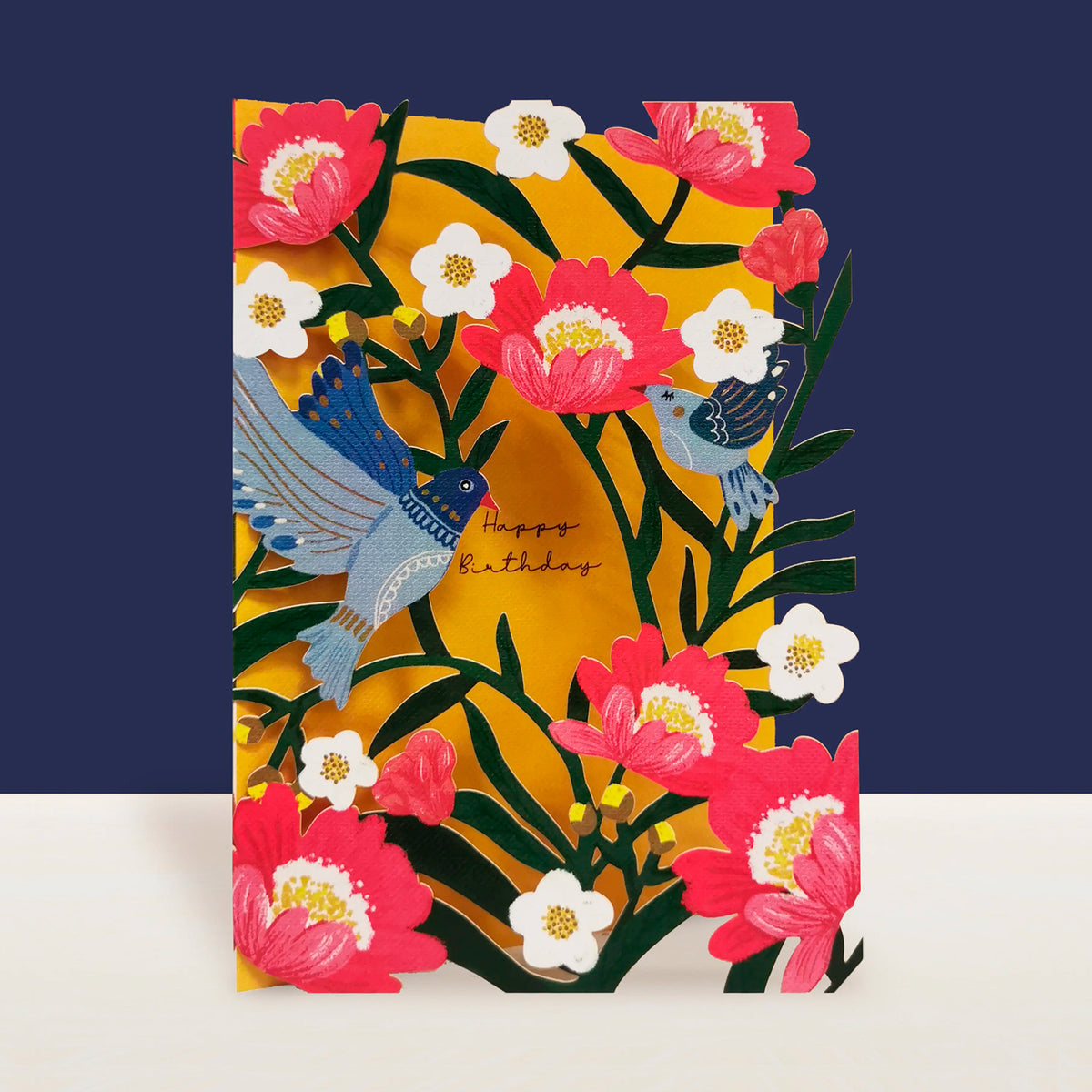 Postal - Pájaros y Flores 🐦🌼