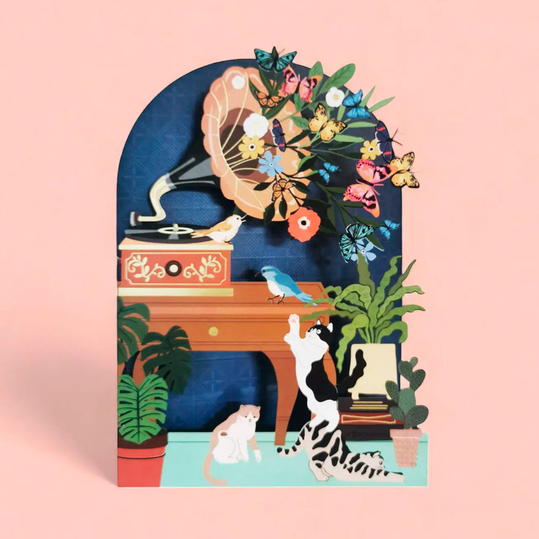 Postal - Música y Gatos