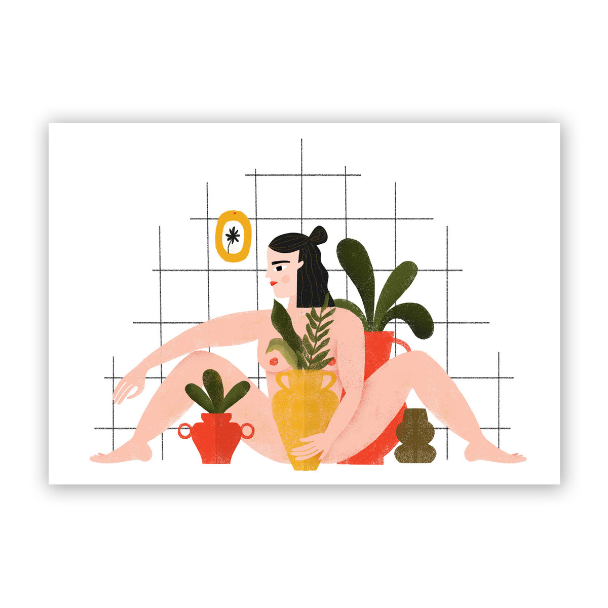 Print de Agustina Shuan A3 - "Alfarera desnuda"