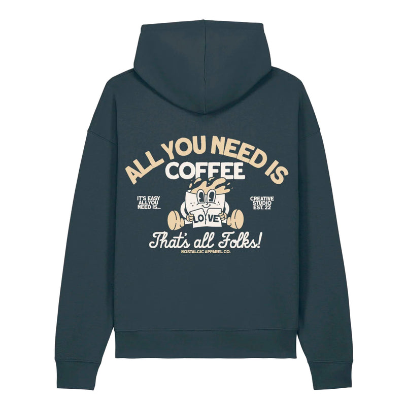 Sudadera Nostalgic Apparel - "All you need is Coffee" ☕