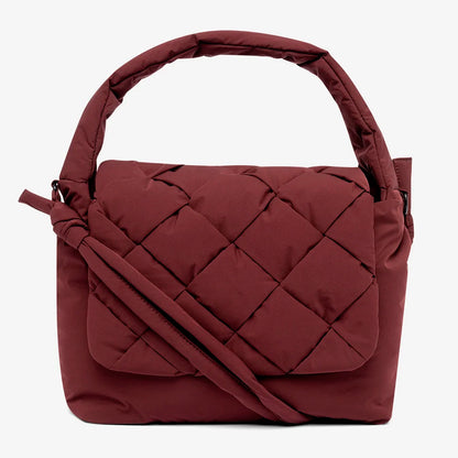 Bolso Lefrik - Ani Braided Burgundy