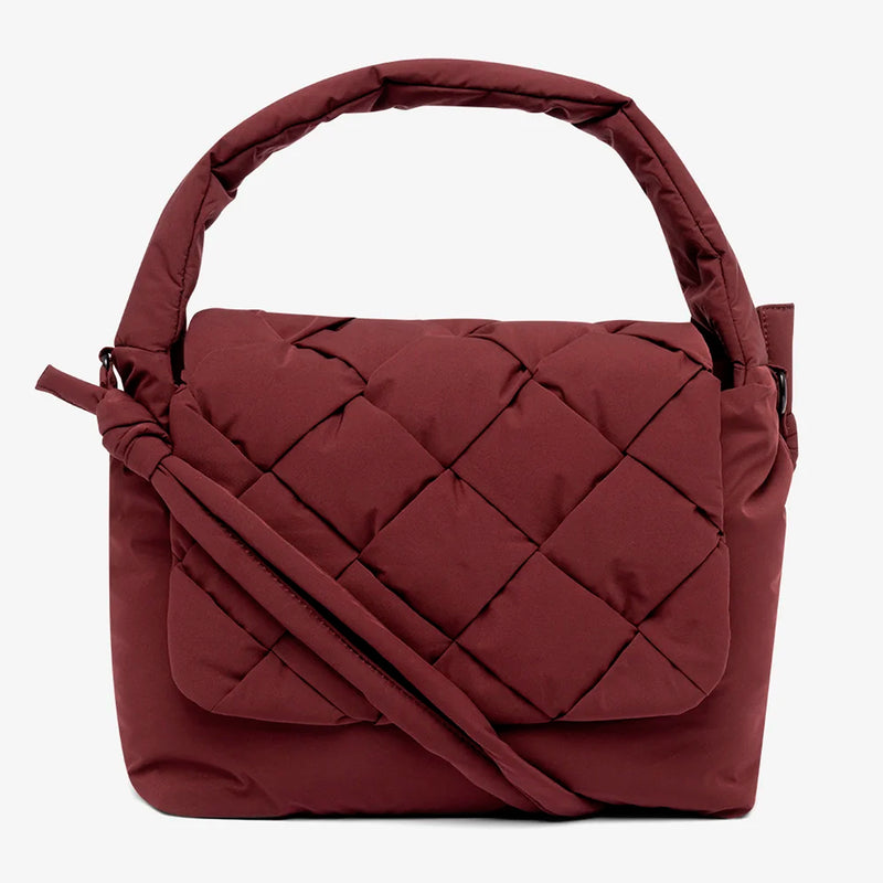 Bolso Lefrik - Ani Braided Burgundy