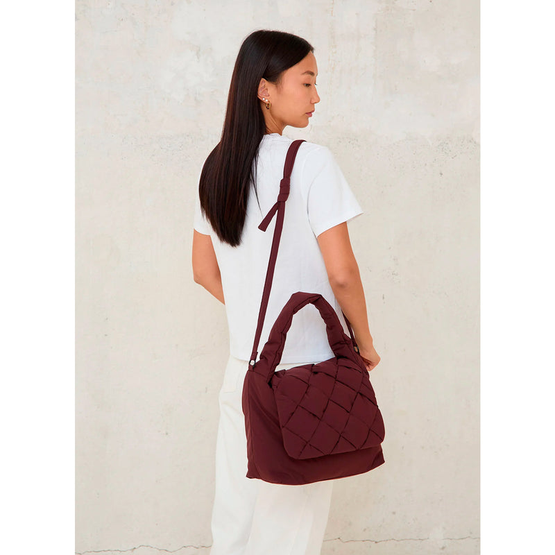 Bolso Lefrik - Ani Braided Burgundy