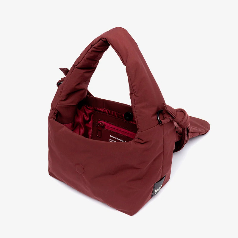 Bolso Lefrik - Ani Mini Braided Burgundy