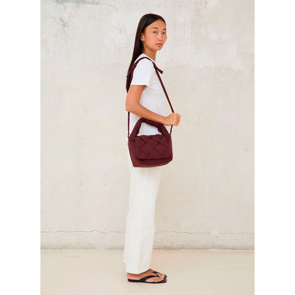 Bolso Lefrik - Ani Mini Braided Burgundy