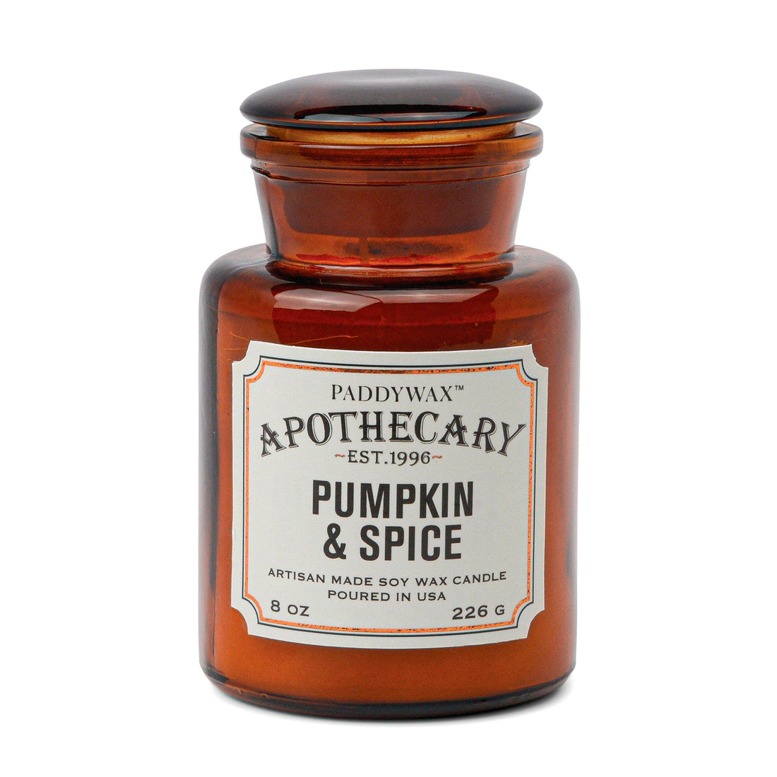 Vela en frasco de botica Paddywax - Pumpkin Spice