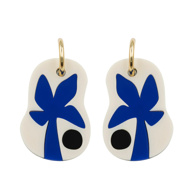 Pendientes de aro - Area azul