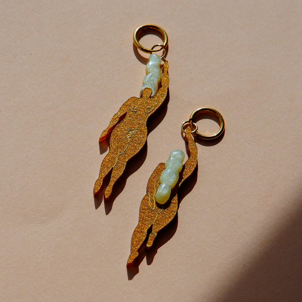 Pendientes - Aros Naire Marrón y Vainilla