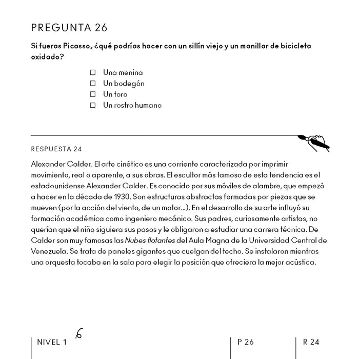 Pasatiempos - Arte: El desafío de las preguntas para divertirse y aprender 🎨