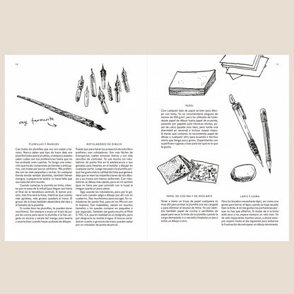 Libro - "Arte en 15 Minutos, Dibujo y Tinta" de Anna Tromop