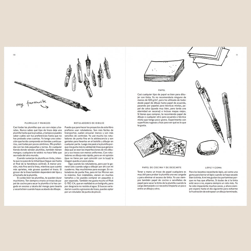 Libro - "Arte en 15 Minutos, Dibujo y Tinta" de Anna Tromop
