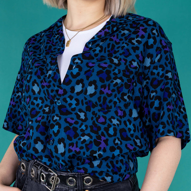 Camisa - Atlantic Blue Leopard