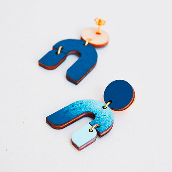 Pendientes - Dangle Earrings Deep Blue / Ice Blue