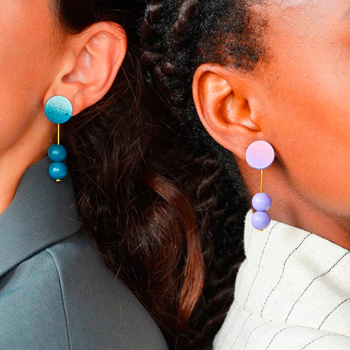 Pendientes - Earrings Lilac / Dusty Rose