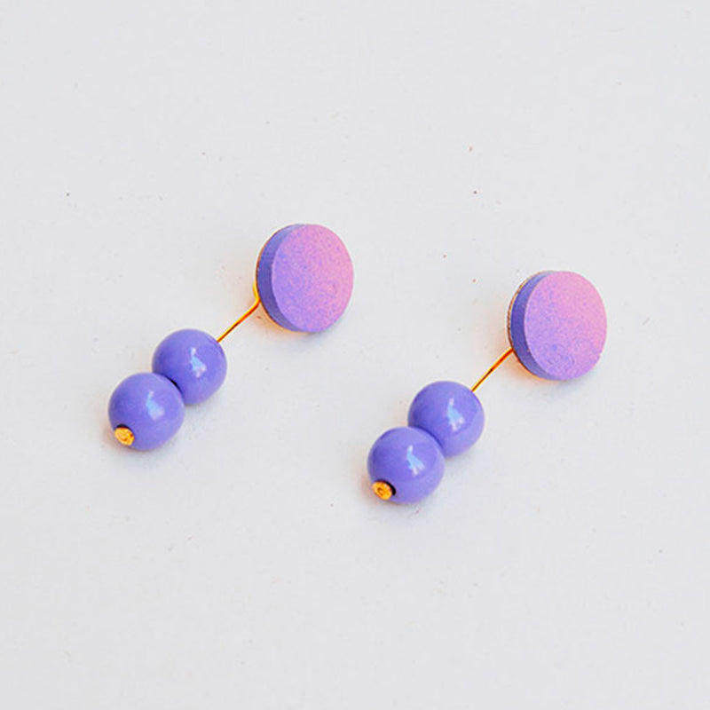 Pendientes - Earrings Lilac / Dusty Rose