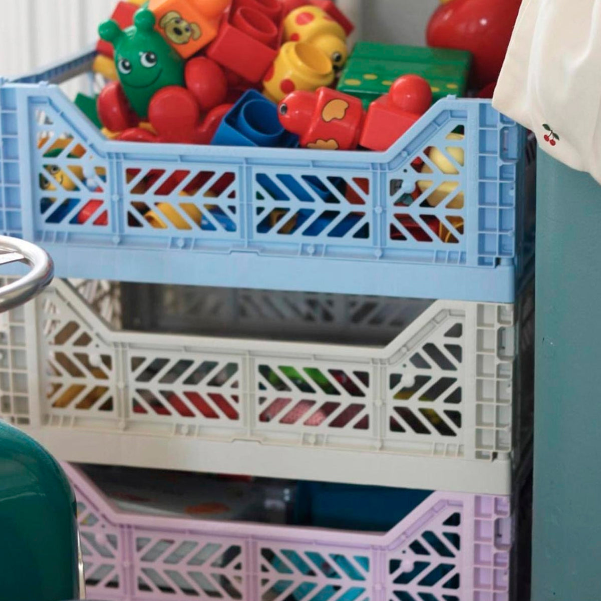 Caja plegable grande - Baby Blue