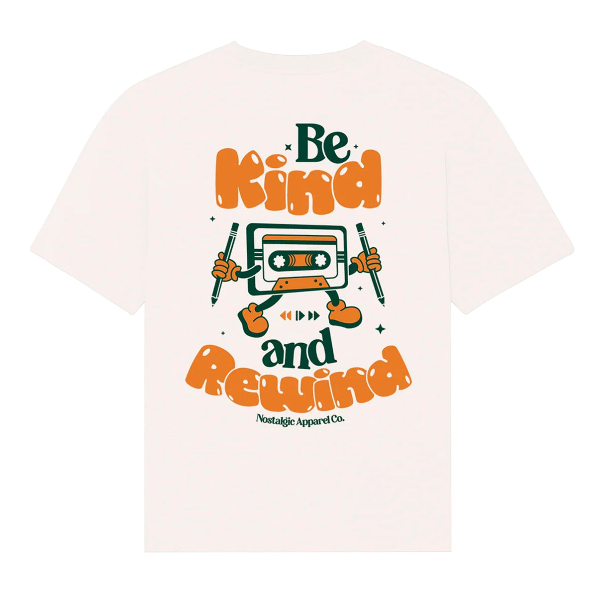 Camiseta Nostalgic Apparel - "Be Kind and Rewind"