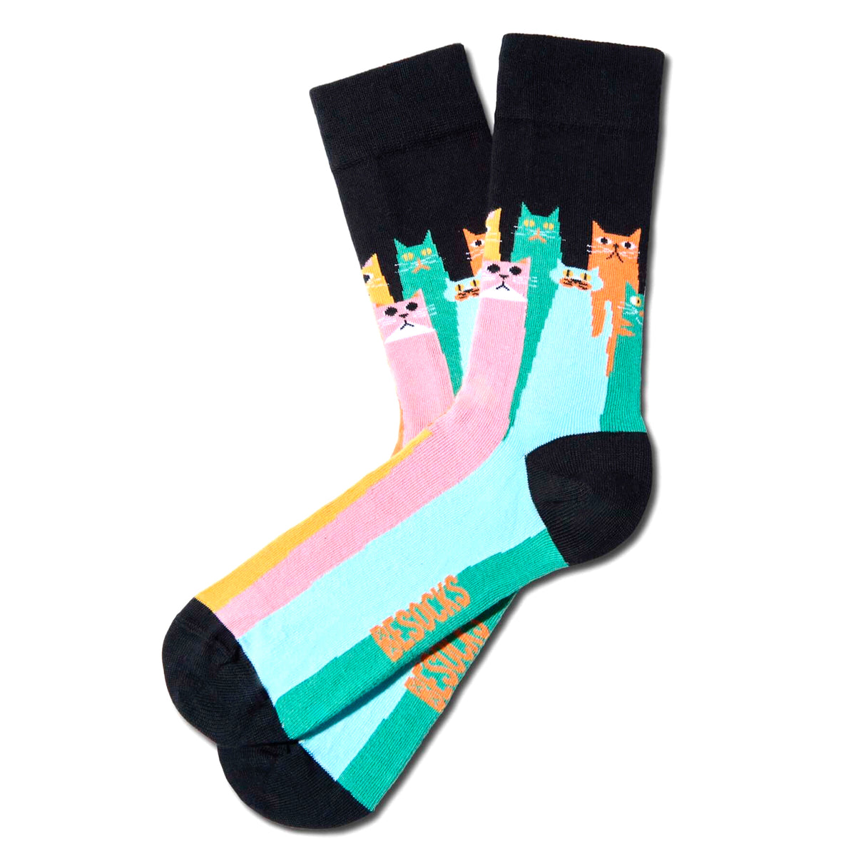 Calcetines Besocks - BeCatsGang Black 🐱