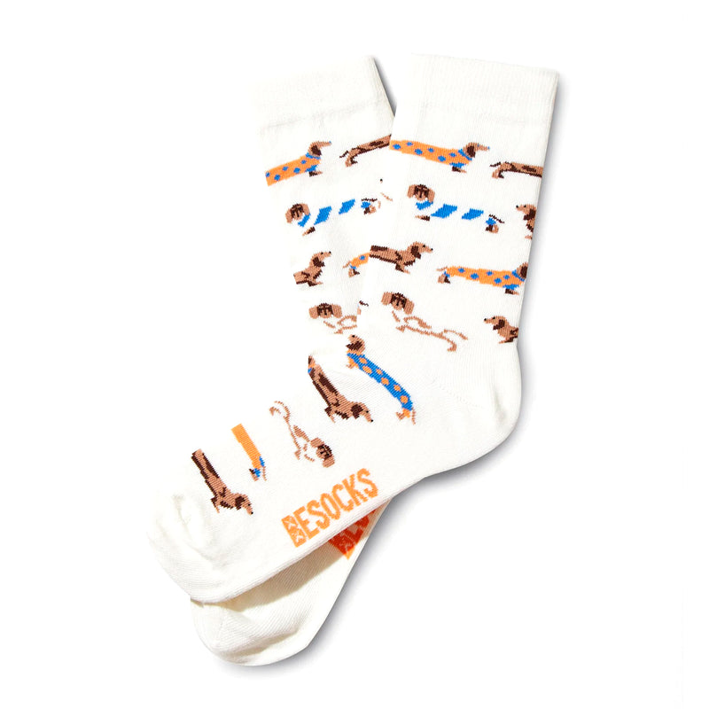Calcetines Besocks - BePets Offwhite 🐶🌭