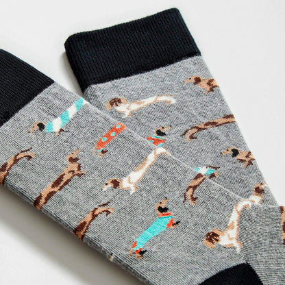Calcetines Besocks - BePets Grey 🐶🌭