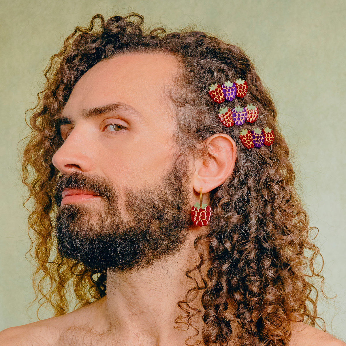 Pasador de pelo - Frutos rojos