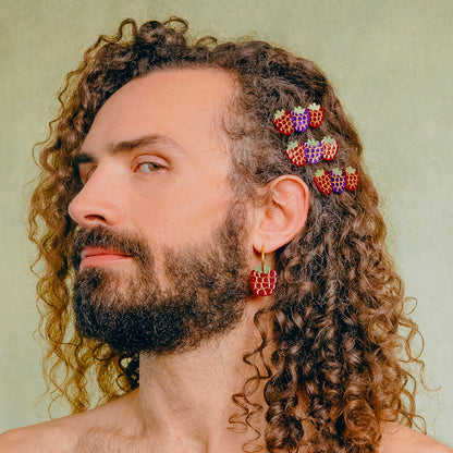 Pasador de pelo - Frutos rojos