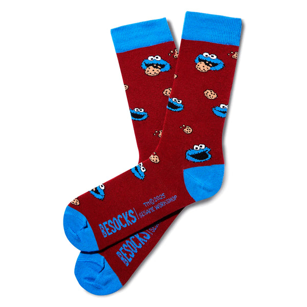 Calcetines Besocks - BeSesameStreet Cookie Monster Burgundy 🍪