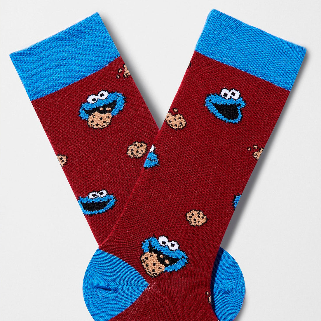Calcetines Besocks - BeSesameStreet Cookie Monster Burgundy 🍪