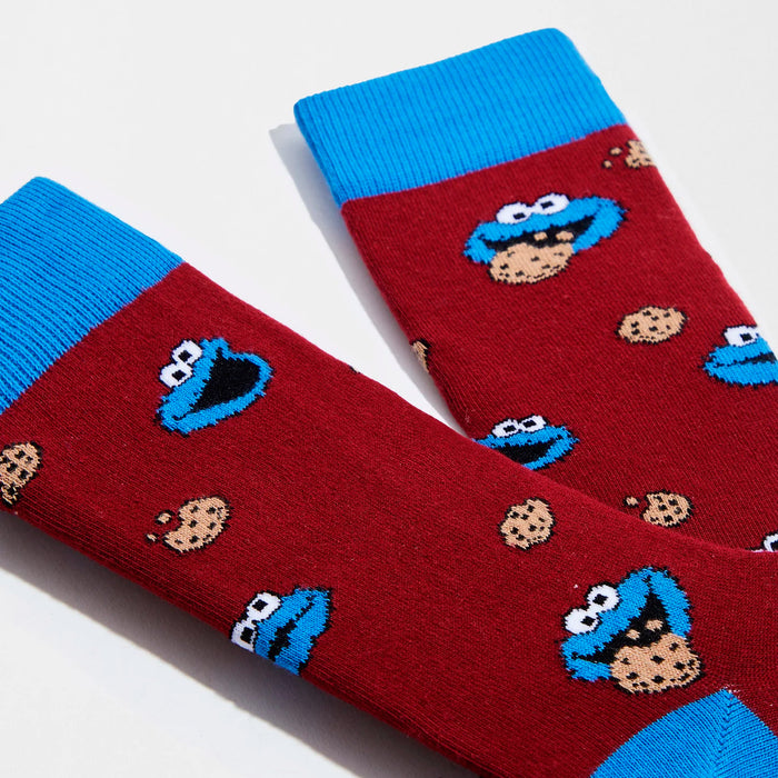 Calcetines Besocks - BeSesameStreet Cookie Monster Burgundy 🍪