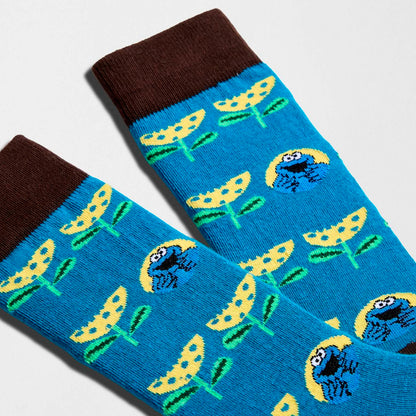 Calcetines Besocks - BeSesameStreet Cookie Monster Flower 🍪🌷