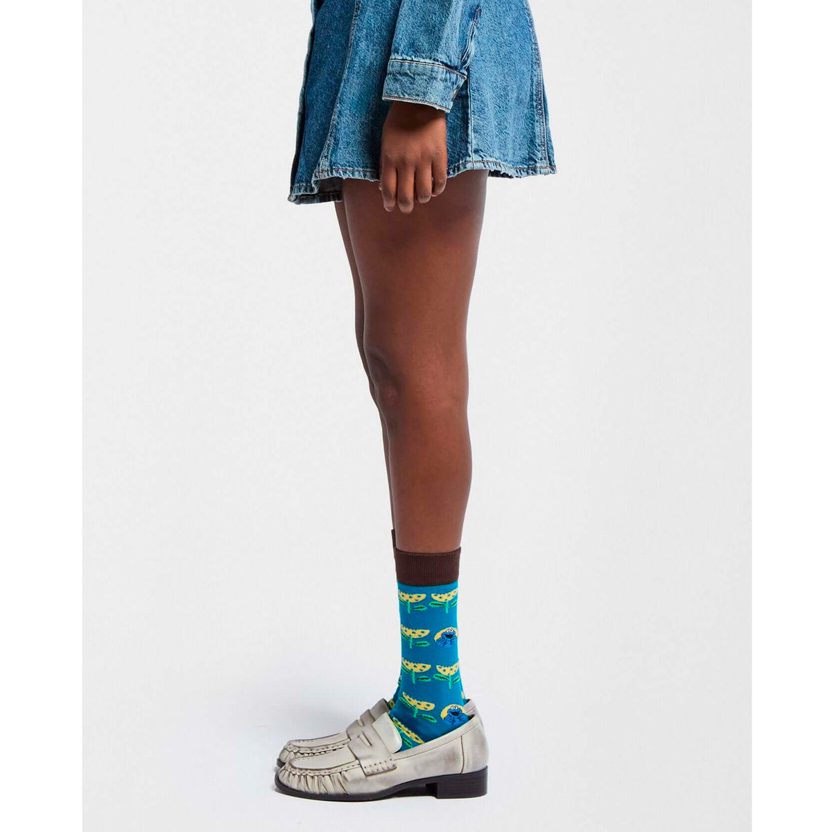 Calcetines Besocks - BeSesameStreet Cookie Monster Flower 🍪🌷