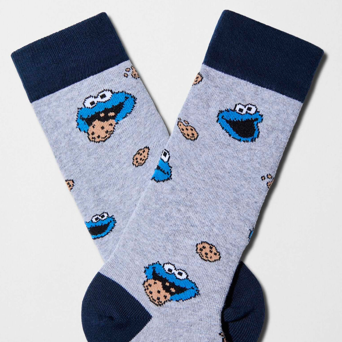 Calcetines Besocks - BeSesameStreet Cookie Monster Grey 🍪
