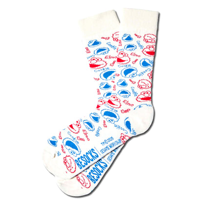 Calcetines Besocks - BeSesameStreet Elmo &amp; Cookie Faces